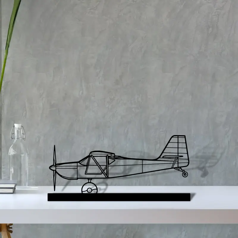 kitfox-5-2 — S (30 cm) metal wall art