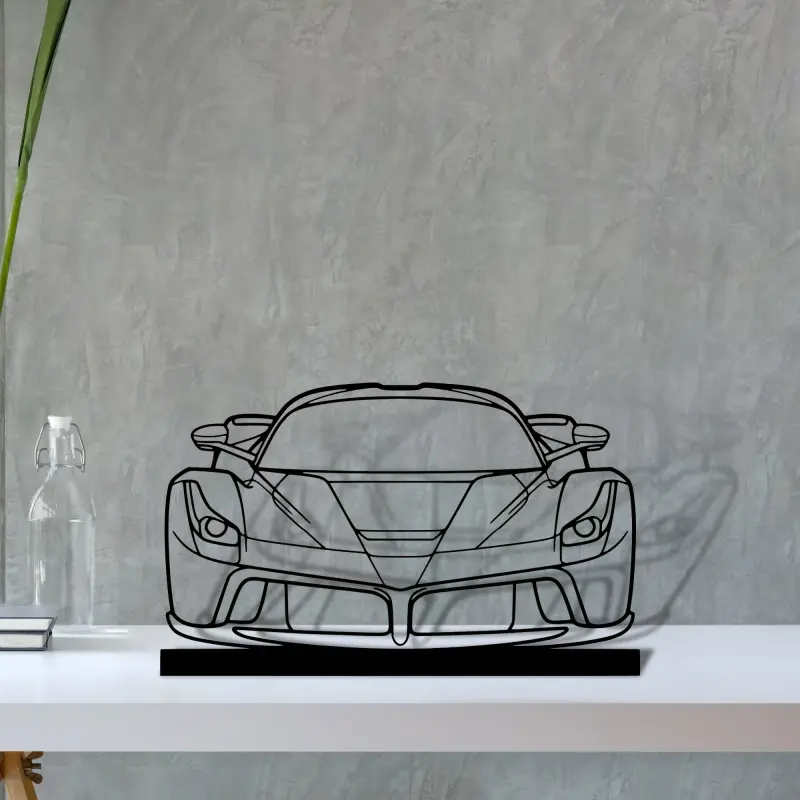 la — S (30 cm) metal wall art