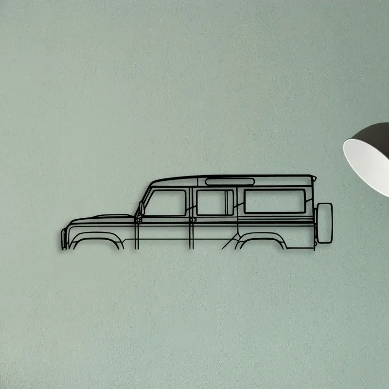 Land Defender 110 — XS (50 cm) metal wall art
