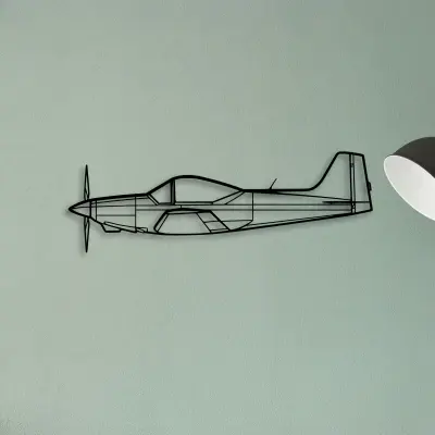 Learjet 60 — XS (50 cm) metal wall art
