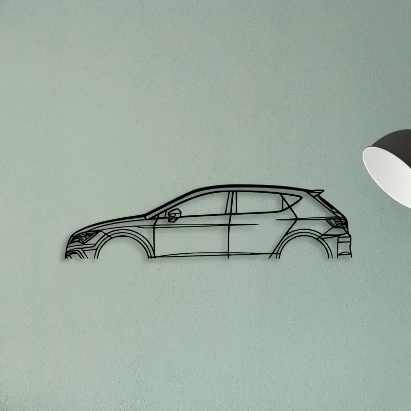Leon Cupra R 2018 — XS (50 cm) metal wall art