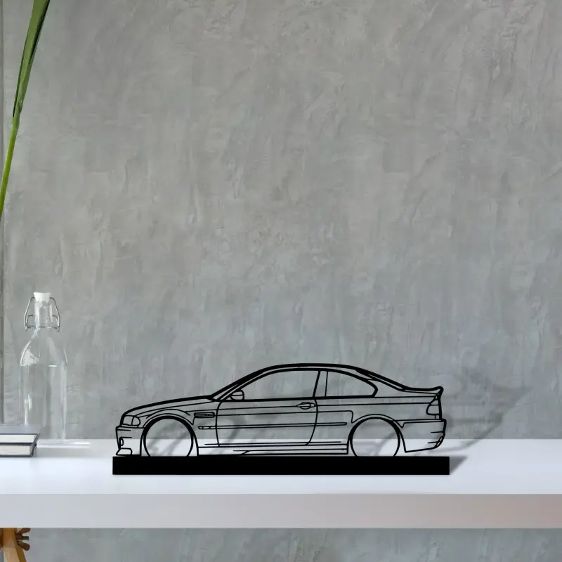 m3-e46-csl — S (30 cm) metal wall art