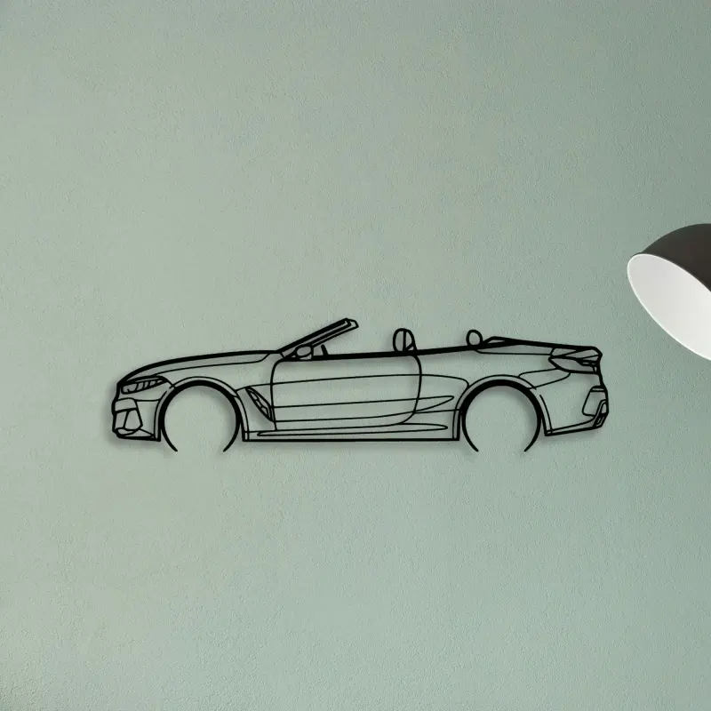M850I Convertible 2 — XS (50 cm) metal wall art
