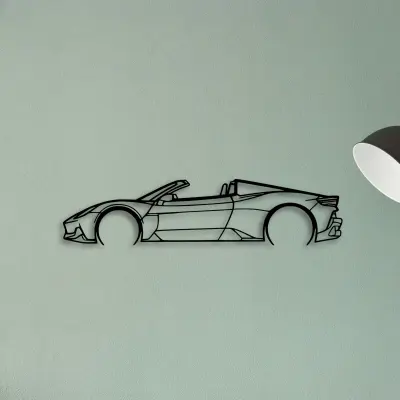 MC20 Cielo — XS (50 cm) metal wall art