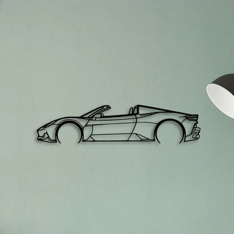 MC20 Cielo — XS (50 cm) metal wall art