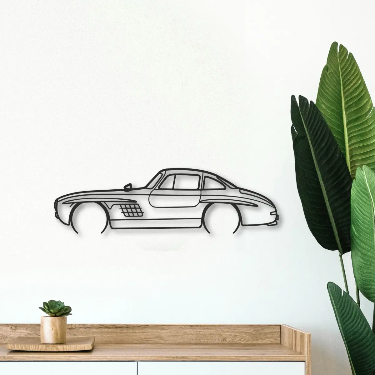 Mercedes-Benz Mercedes 300 Sl cut-metal silhouette