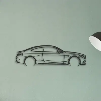 Mercedes C300 Coupe — XS (50 cm) metal wall art