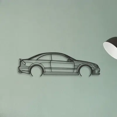 Mercedes CLK63 — XS (50 cm) metal wall art