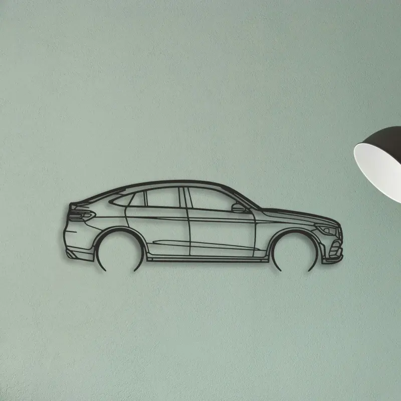 Mercedes GLC Coupe — XS (50 cm) metal wall art