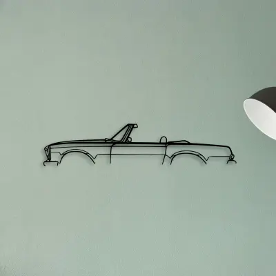 Mercedes SL Pagoda — XS (50 cm) metal wall art