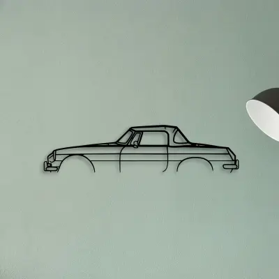 MGB Roadster 1966 — XS (50 cm) metal wall art