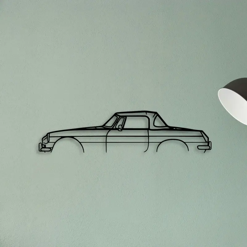 MGB Roadster 1966 — XS (50 cm) metal wall art