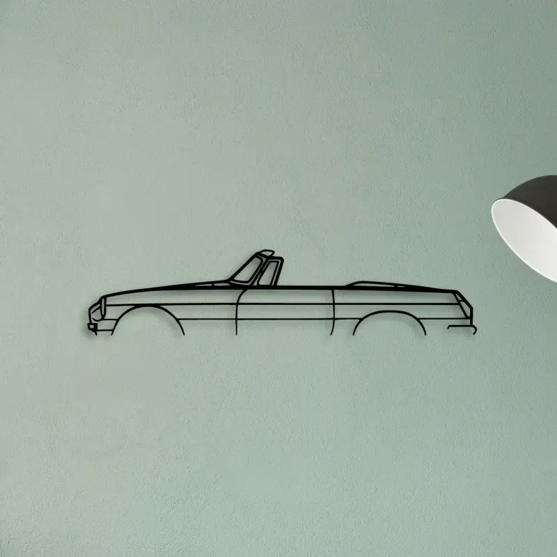 MGB Roadster 1970 — XS (50 cm) metal wall art