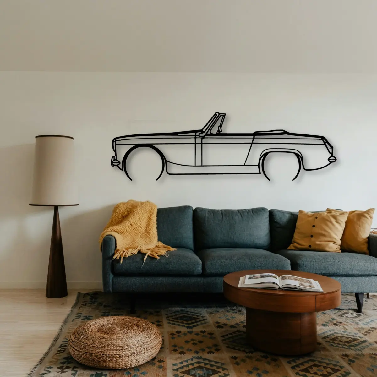 Mg Midget 1966 profile at feature-wall scale