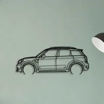 Mini Countryman 2018 — XS (50 cm) metal wall art