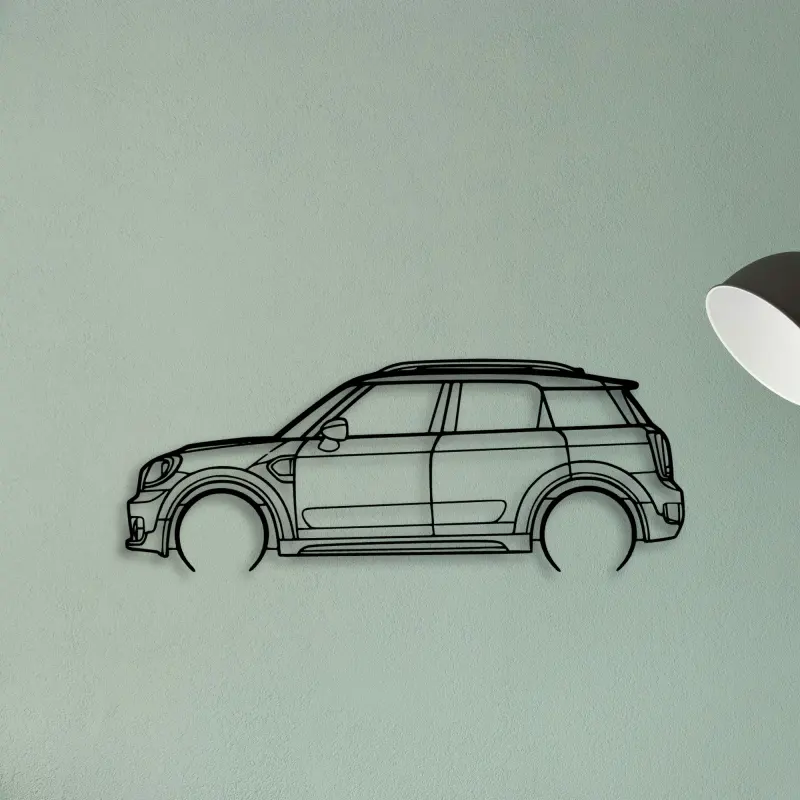 Mini Countryman 2018 — XS (50 cm) metal wall art