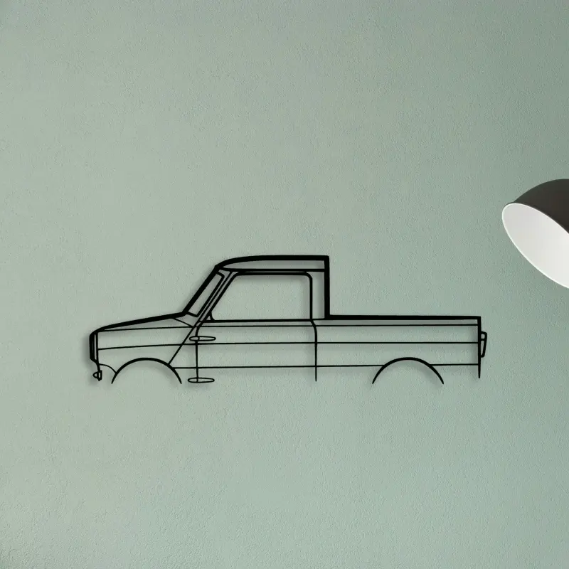Mini Pickup — XS (50 cm) metal wall art