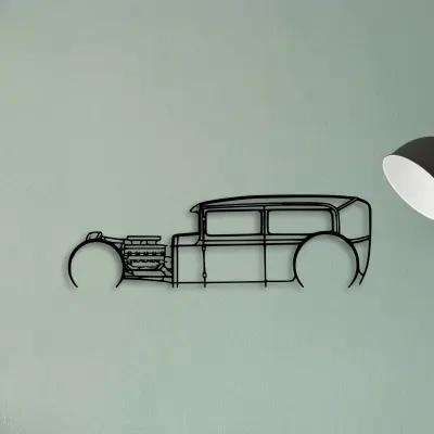 Model A — XS (50 cm) metal wall art