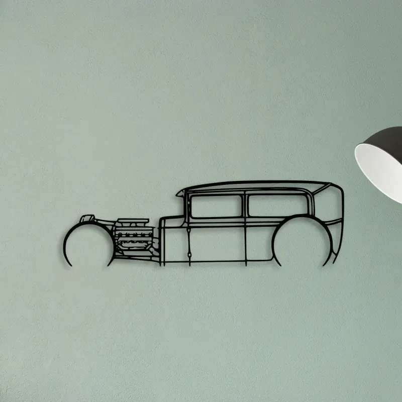 Model A — XS (50 cm) metal wall art