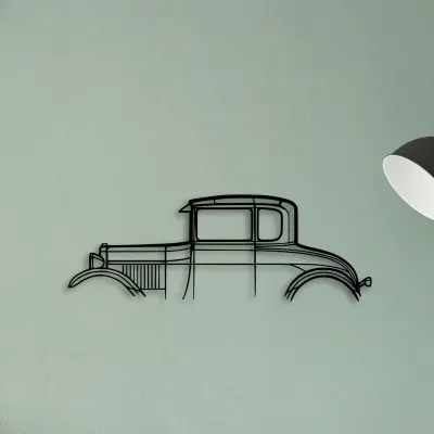 Model A Special Coupe 1928 — XS (50 cm) metal wall art