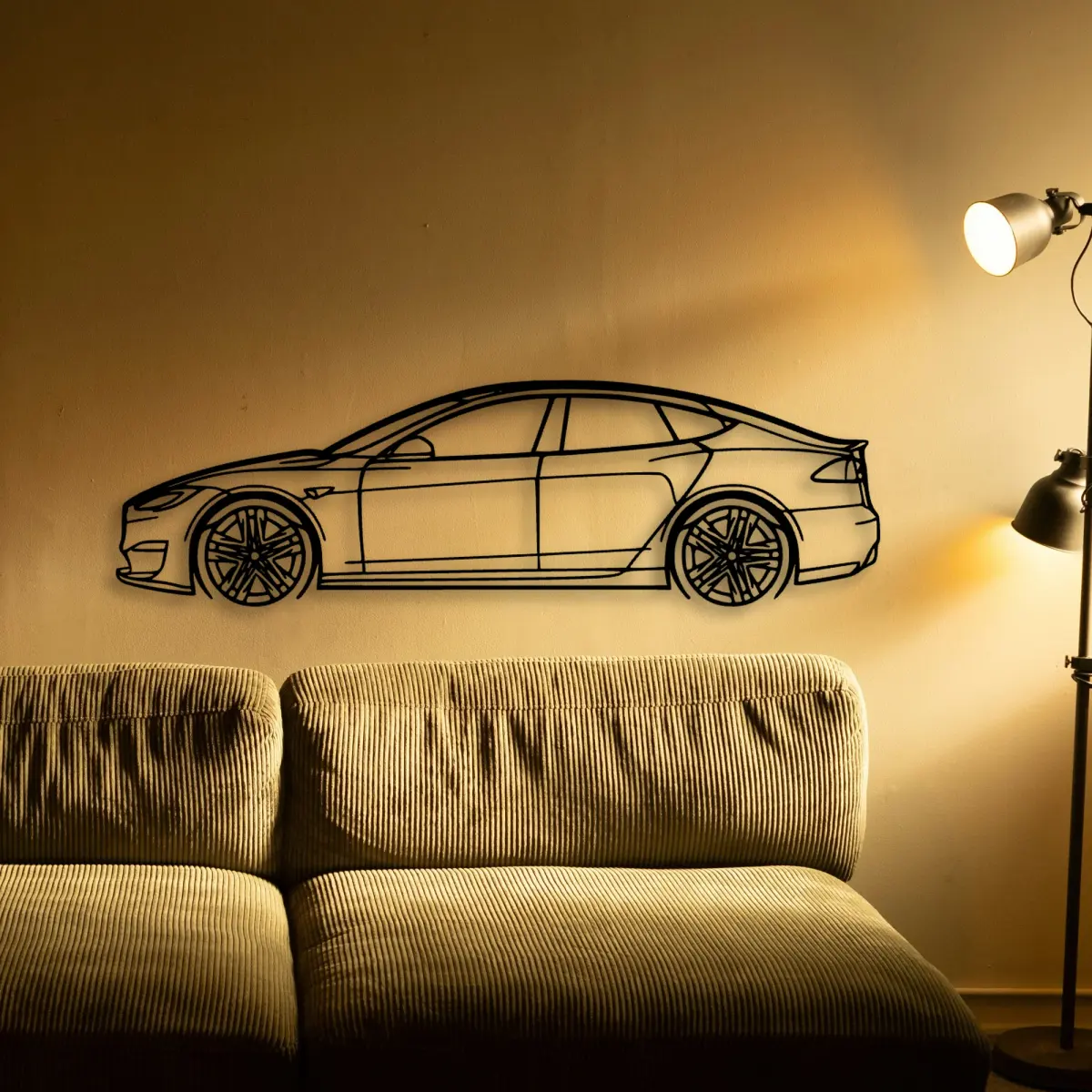 Tesla Model S Plaid 2022 metal profile from the Tinvibe range