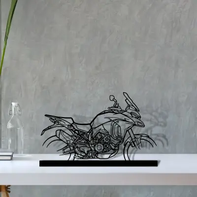 multistrada-v4s — S (30 cm) metal wall art