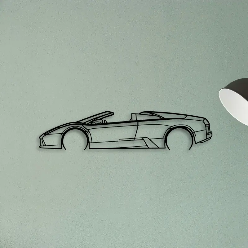 Murcielago Roadster 2008 — XS (50 cm) metal wall art
