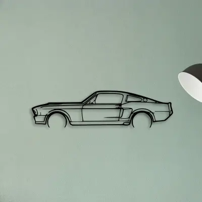 Mustang 1967 — XS (50 cm) metal wall art