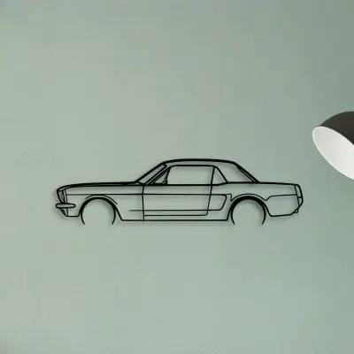 Mustang Coupe 1964 — XS (50 cm) metal wall art