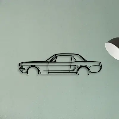 Mustang Coupe 1966 — XS (50 cm) metal wall art