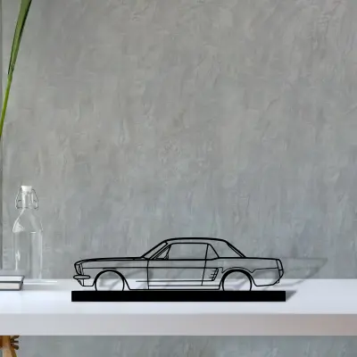 mustang-coupe-1966 — S (30 cm) metal wall art