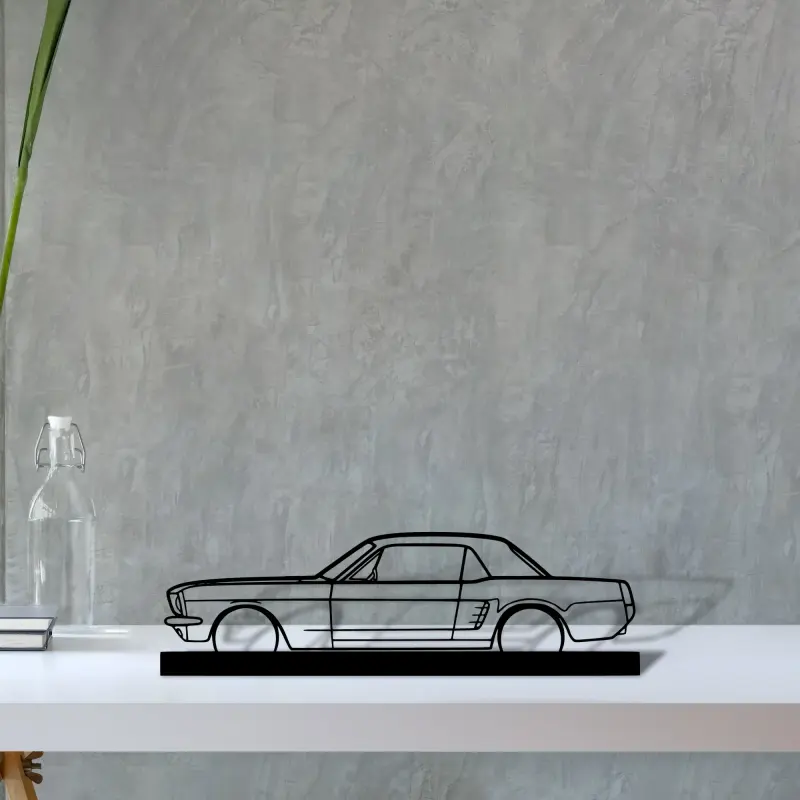 mustang-coupe-1966 — S (30 cm) metal wall art