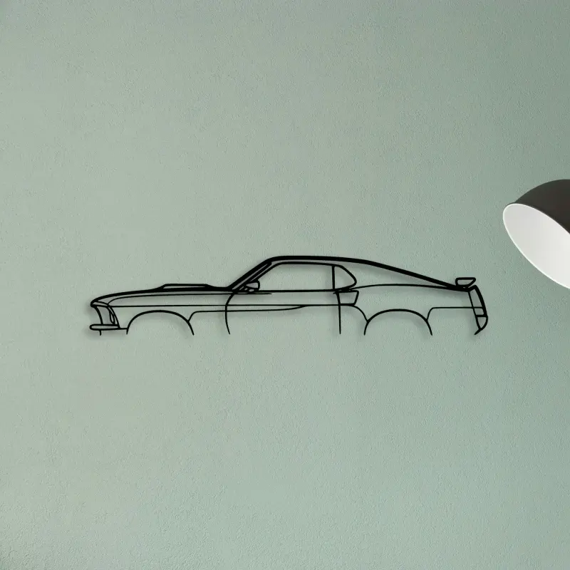 Mustang Fastback 1969 — XS (50 cm) metal wall art