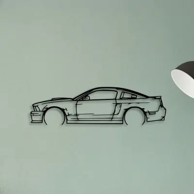 Mustang GT 2007 California — XS (50 cm) metal wall art