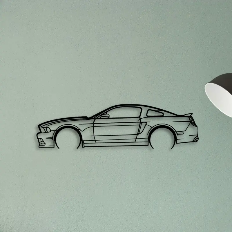 Mustang GT 2013 — XS (50 cm) metal wall art