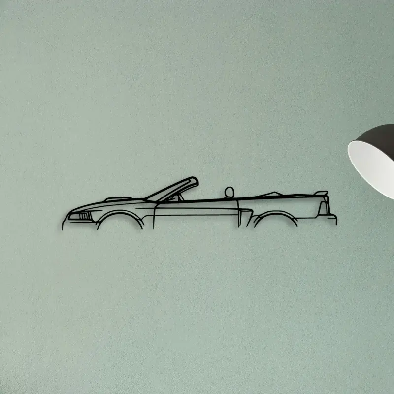 Mustang GT Convertible 2002 — XS (50 cm) metal wall art