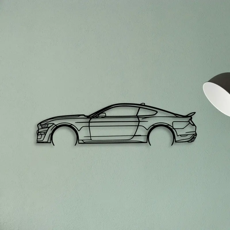 Mustang Shelby GT500 2021 — XS (50 cm) metal wall art