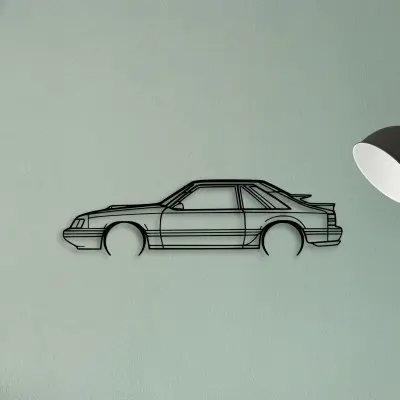 Mustang SVO 1986 — XS (50 cm) metal wall art