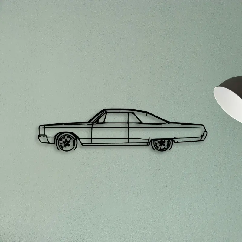 Newport Convertible 1967 — XS (50 cm) metal wall art