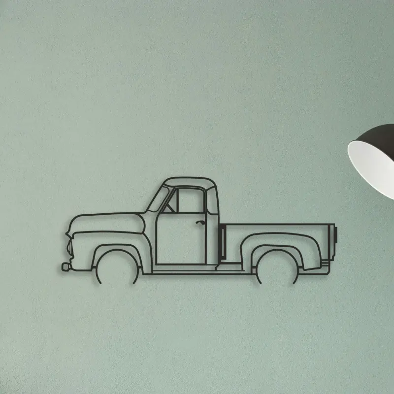 OLD TRUCK — XS (50 cm) metal wall art