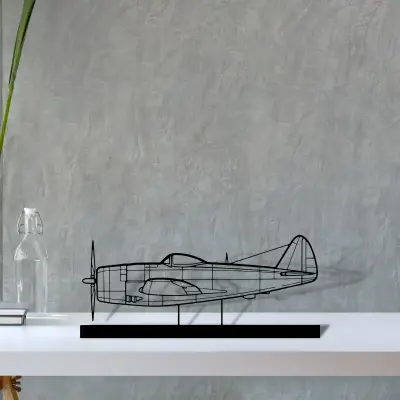 p-47d — S (30 cm) metal wall art