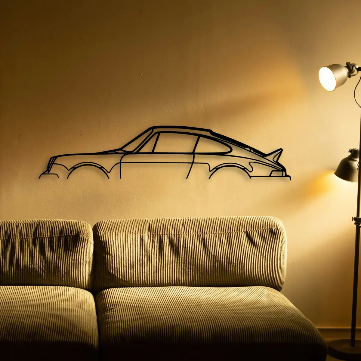 Porsche P Generation 1 cut-metal silhouette from the Tinvibe range
