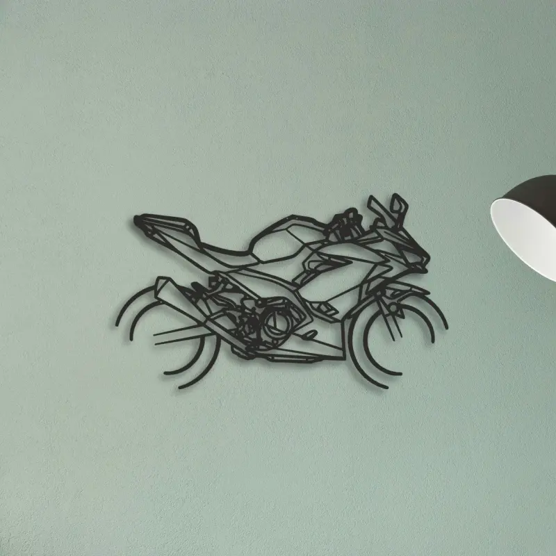 P4 2020 Kawasaki Ninja 400 2020 Kawasaki Ninja 400 — XS (50 cm) metal wall art