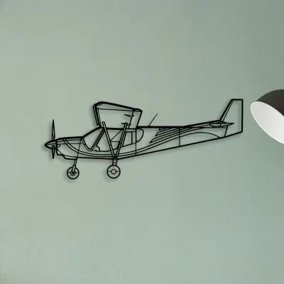 PA 24 Comanche — XS (50 cm) metal wall art