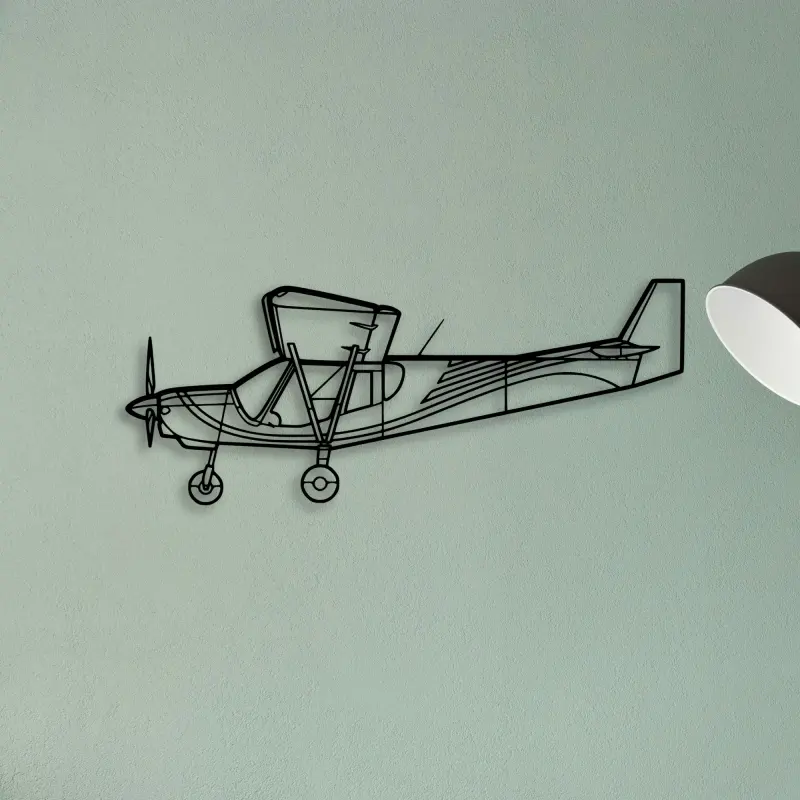 PA 24 Comanche — XS (50 cm) metal wall art
