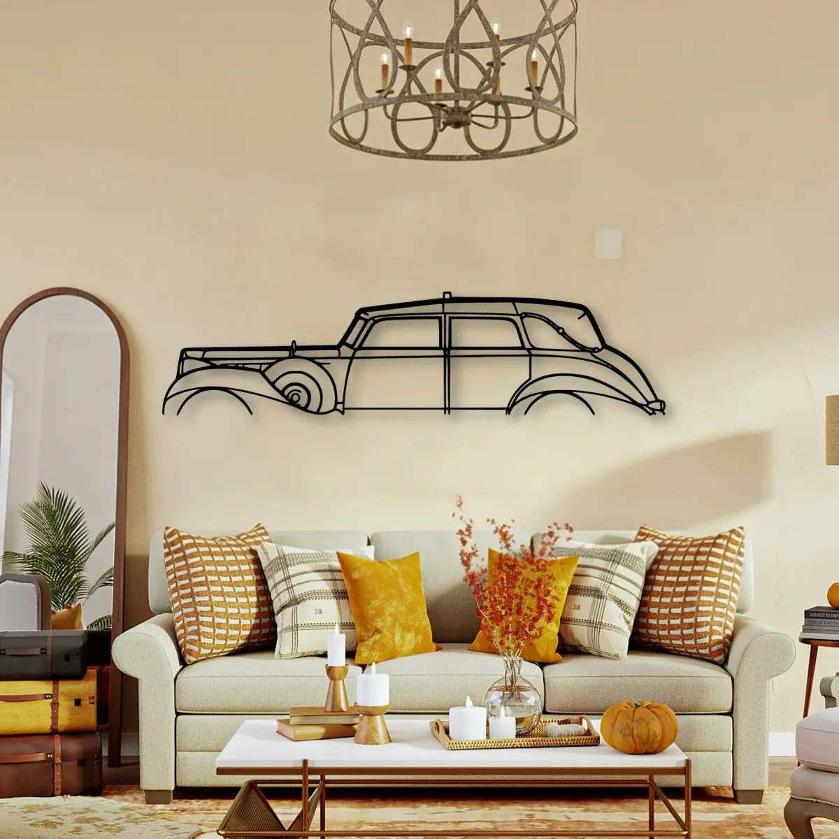 Packard Packard Twelve 1938 cut steel silhouette