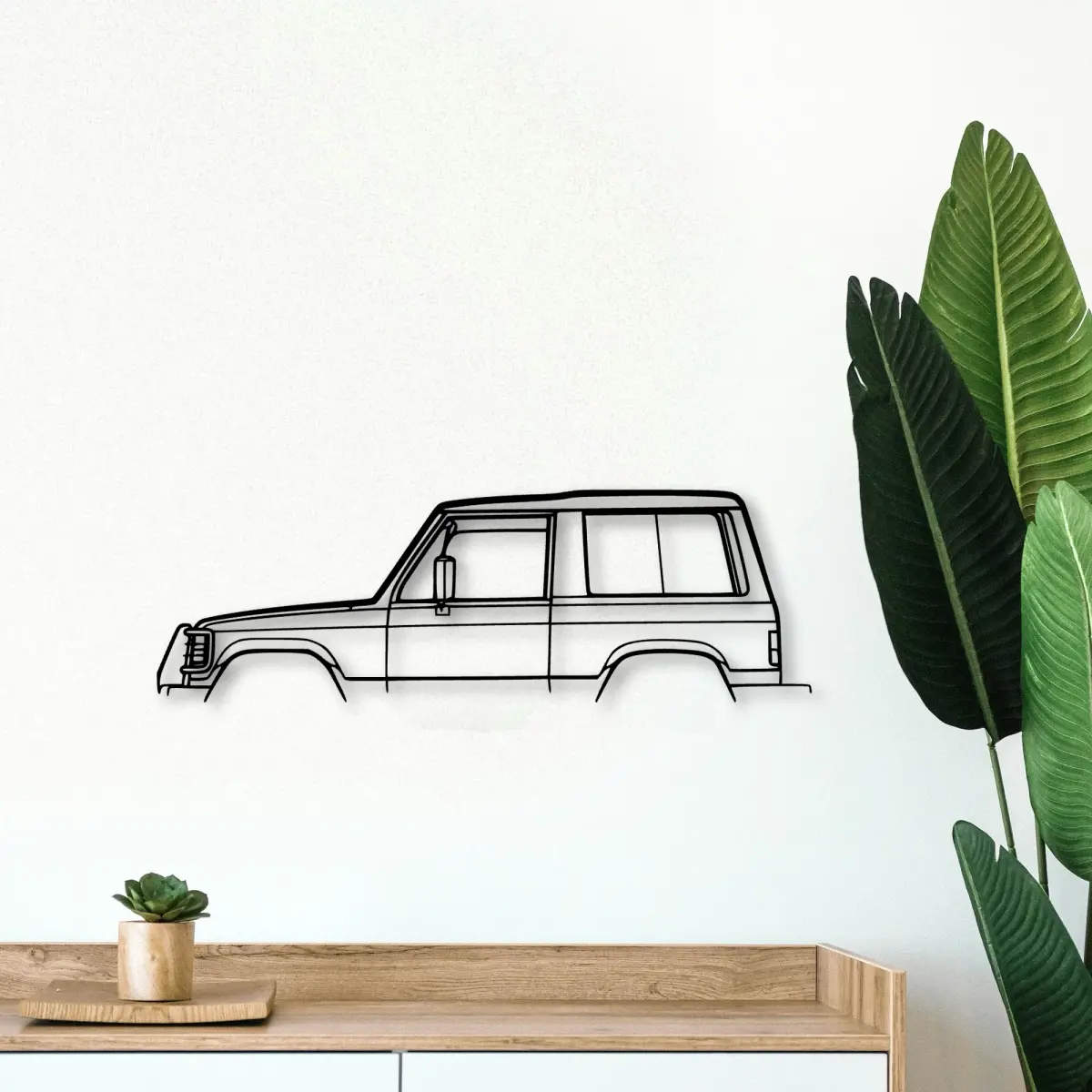 Mitsubishi Pajero 1987 cut-metal silhouette from the Tinvibe range