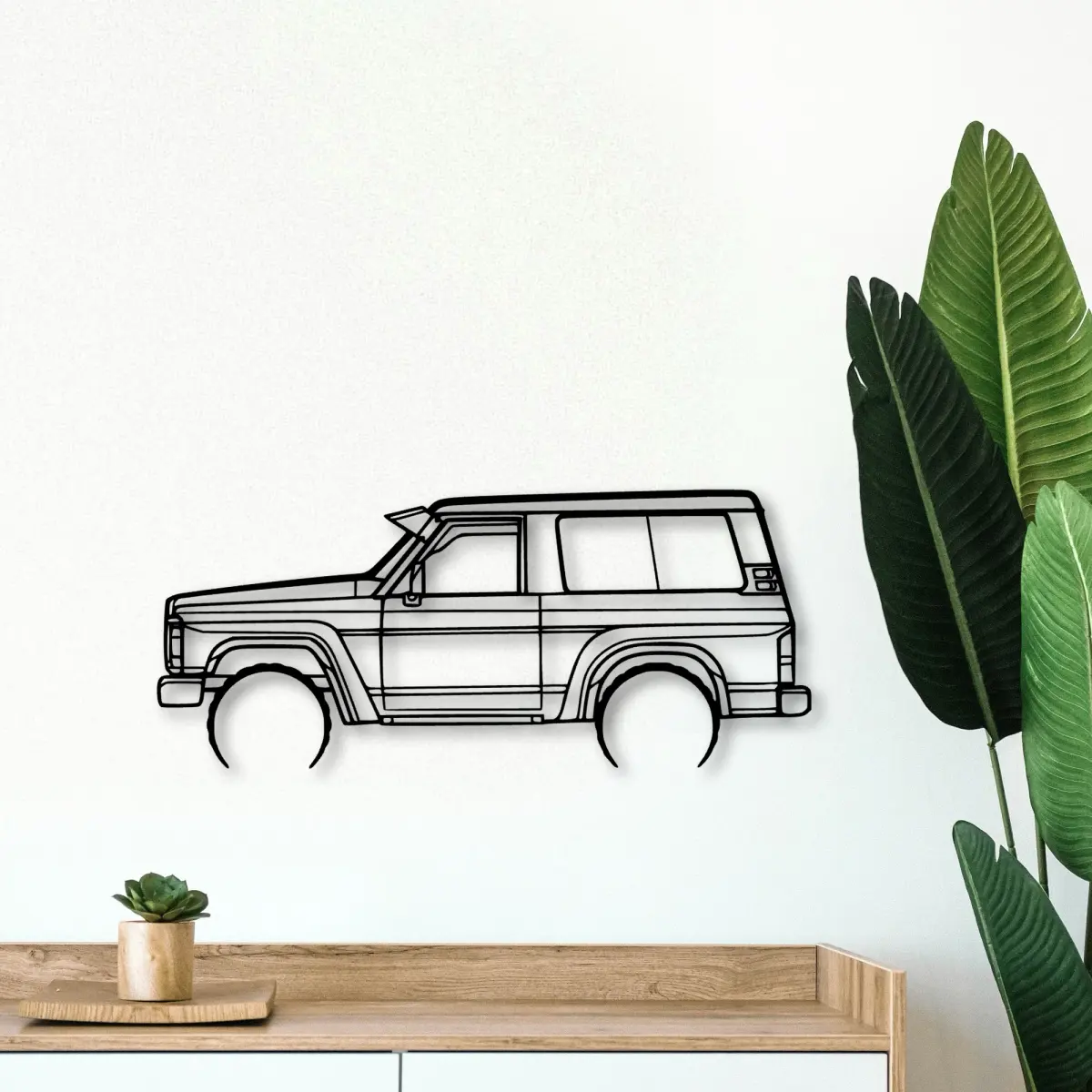 Nissan Patrol Gq 1988 cut-metal silhouette from the Tinvibe range