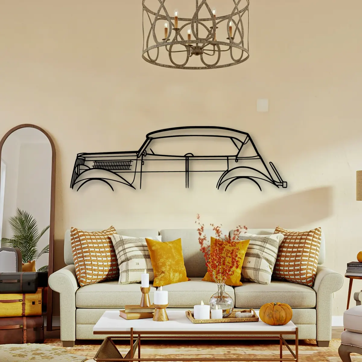 Volkswagen Phaeton 1930 laser-cut outline from the Tinvibe range
