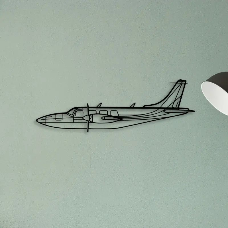 Piper Aerostar 600A — XS (50 cm) metal wall art